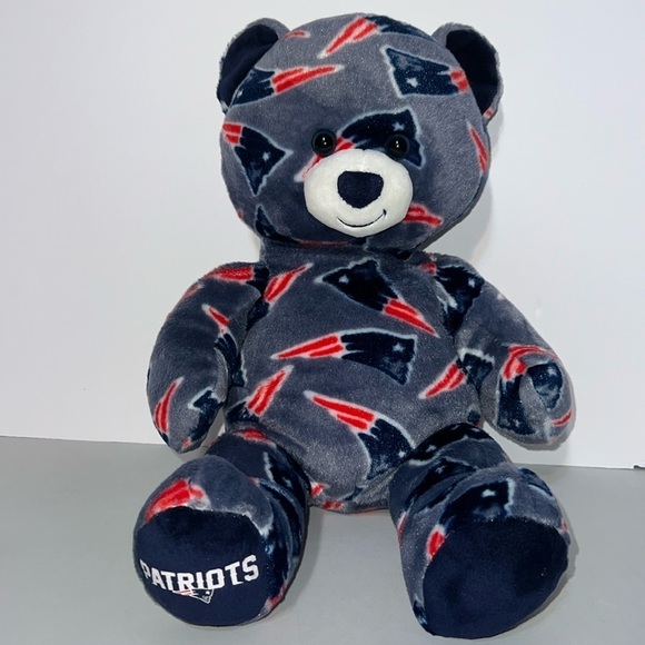 NFL Build A Bear Work Shop New England Patriots Plush Bear - Picture 1 of 12